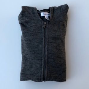 Calvin Klein Grey Cotton Light Hoodie Jacket